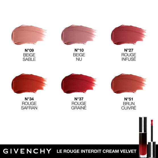 Batom Givenchy Le Rouge Interdit Cream Velvet Lipstick